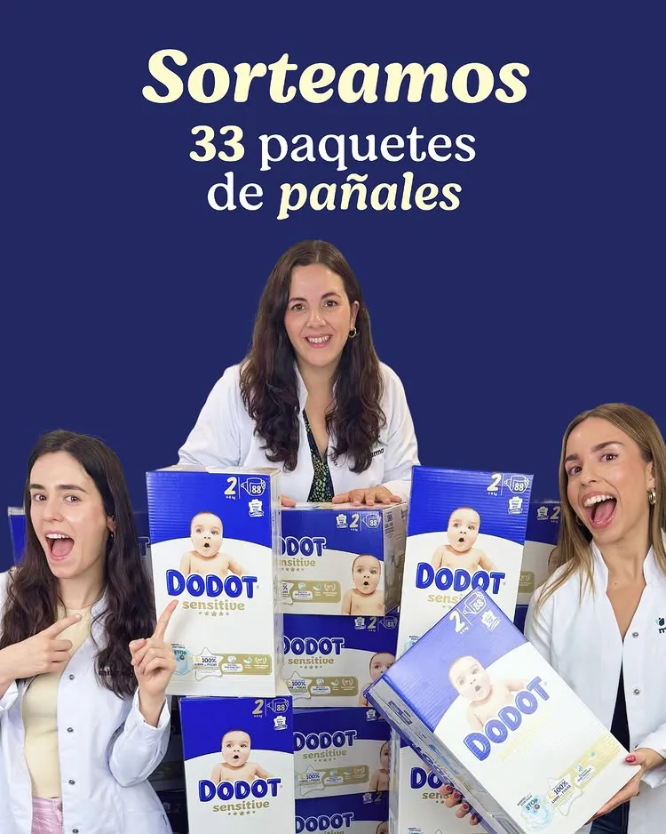 Sorteo de Atida MiFarma de 33 cajas de pañales Dodot Sensitive con 11 ganadores