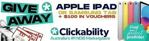 Clickability’s 2026 Giveaway Clickability’s 2026 Giveaway banner promoting tech prizes up to AU$500