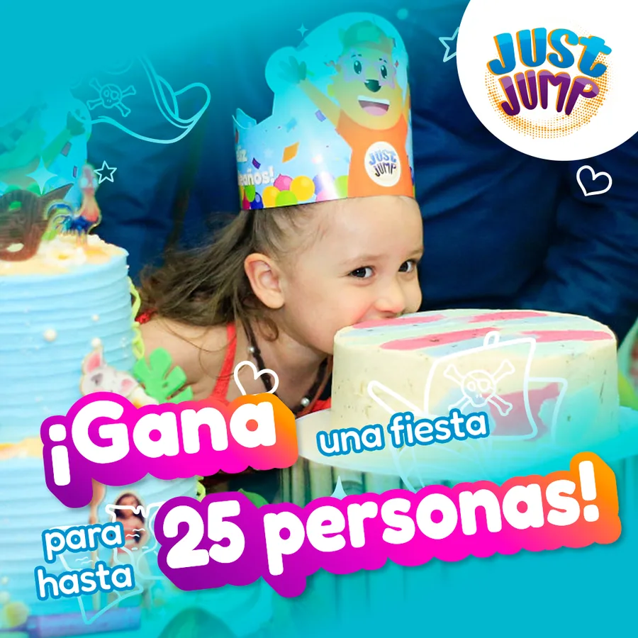 Promoción de Midtown Jalisco para ganar una fiesta en Just Jump para hasta 25 personas