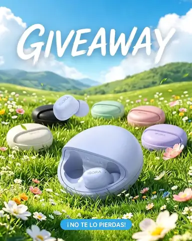 Publicación del giveaway AUT216 de 1HORA México para ganar unos audífonos en color a elección