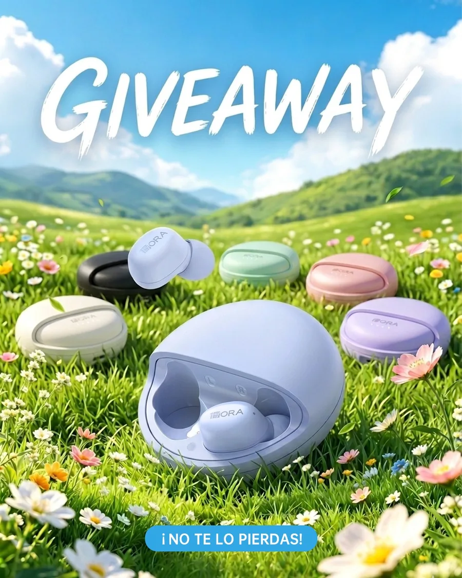 Publicación del giveaway AUT216 de 1HORA México para ganar unos audífonos en color a elección