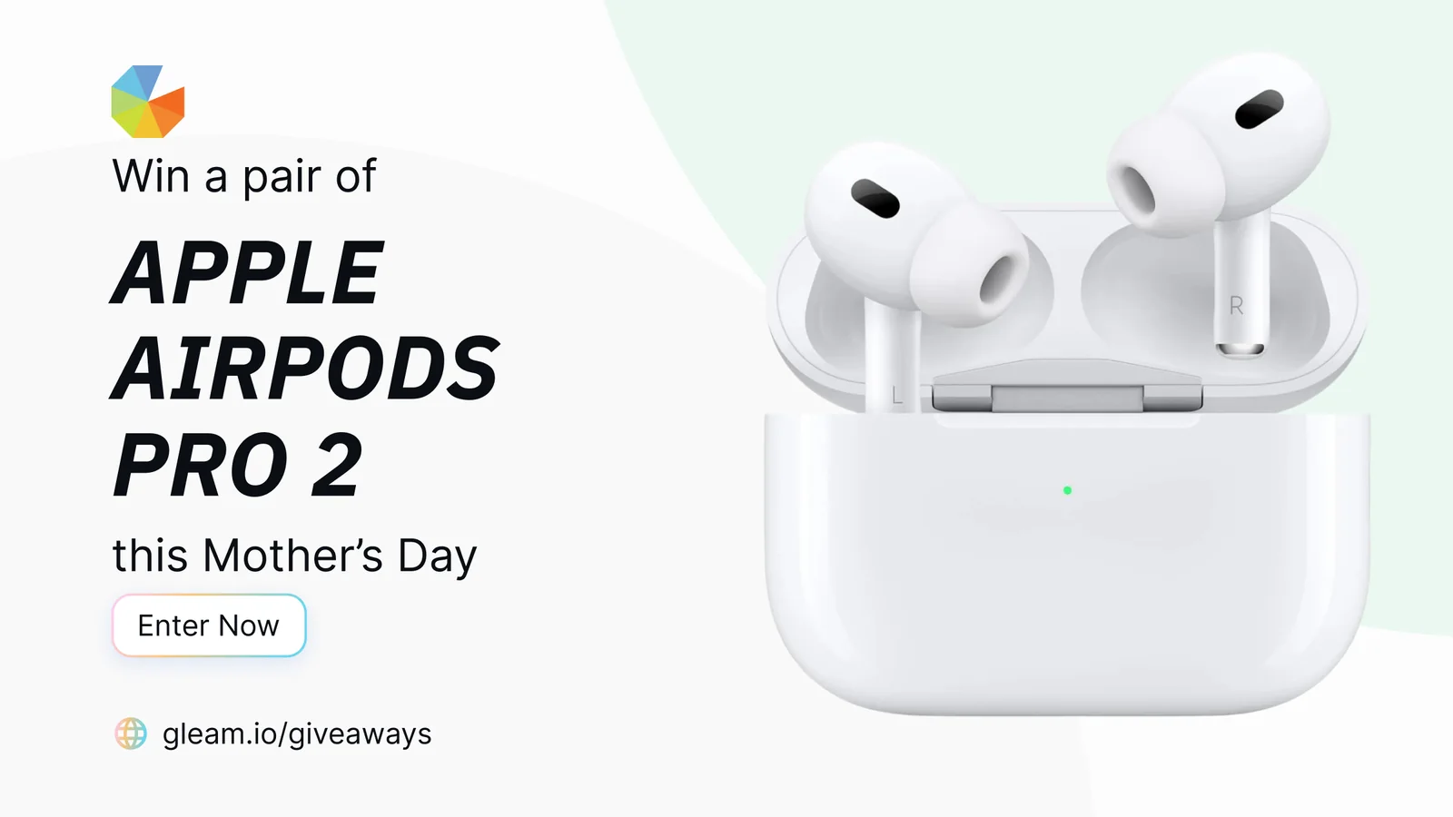 Apple AirPods Pro 2 giveaway banner for Mother’s Day 2026