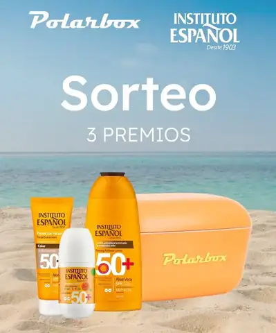 Sorteo de verano de Instituto Español con premio de línea solar completa y nevera Polarbox