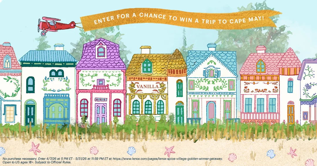 Lenox Spice Village Golden Winner Getaway Sweepstakes promotional image