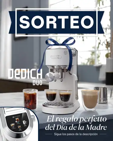 Cafetera De’Longhi Dedica Duo en sorteo por el Día de la Madre