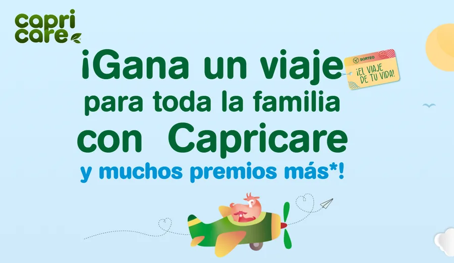 Imagen promocional del sorteo El viaje de tu vida de Capricare