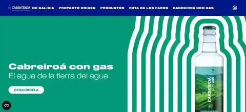 Banner de la promoción Gana con Cabreiroá con botella y llamada a participar