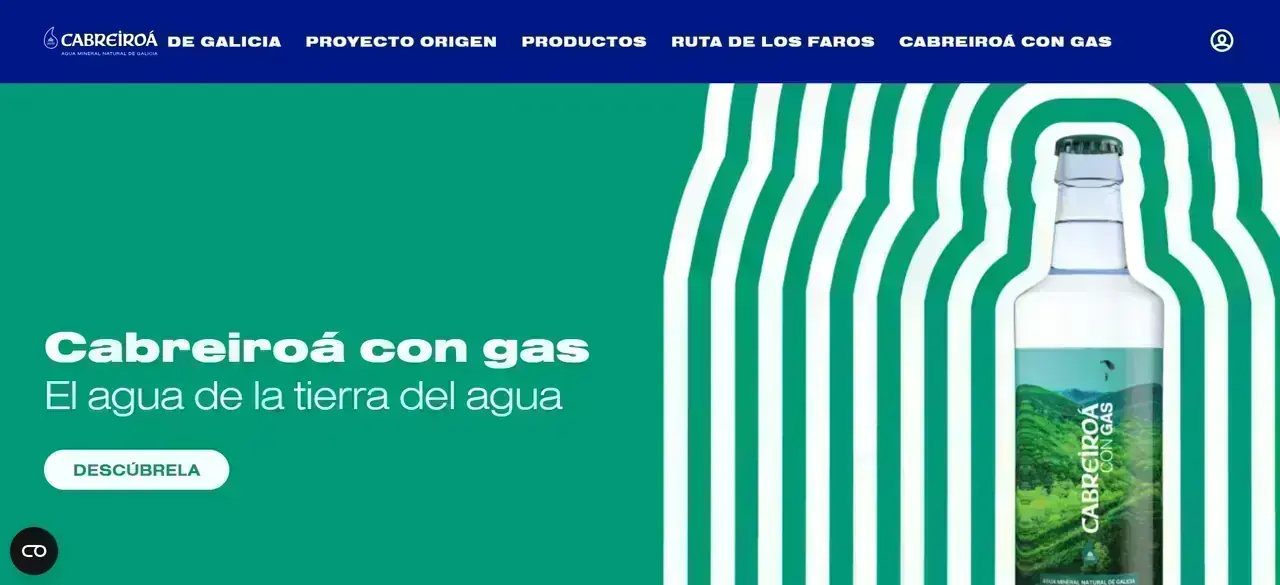 Banner de la promoción Gana con Cabreiroá con botella y llamada a participar