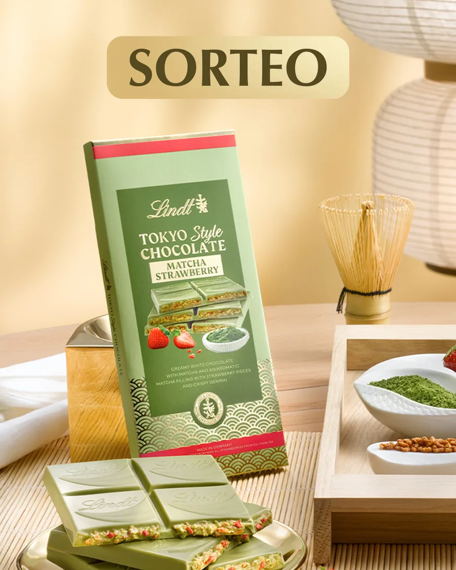 Publicación de Instagram de Lindt España anunciando el sorteo de Lindt Tokyo Style Chocolate