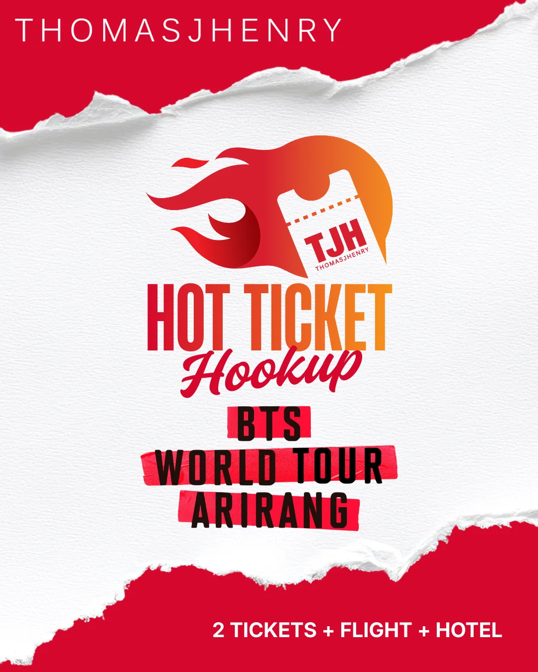 TJH Hot Ticket Hookup BTS giveaway promotional image