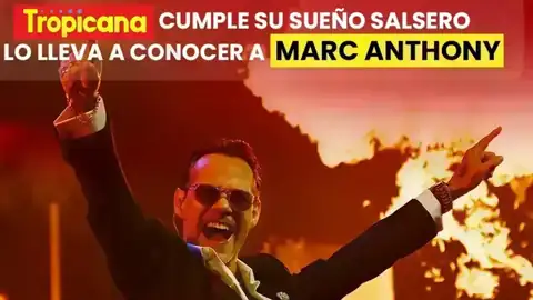 Marc Anthony en concierto, imagen promocional de Tropicana para el sorteo de viaje a Las Vegas